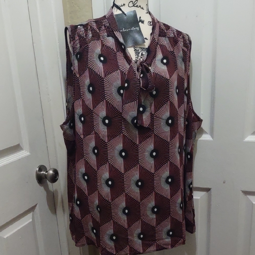 A Love Story Sleeveless Top Plus Size 3 X New